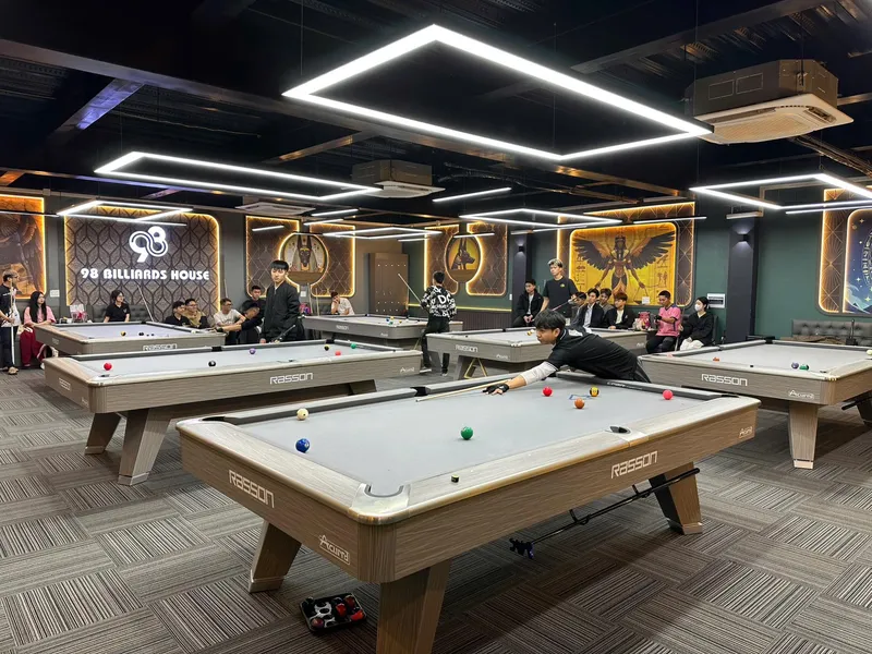 Không gian sang trọng và tinh tế tại 98 Billiards House Hải Phòng