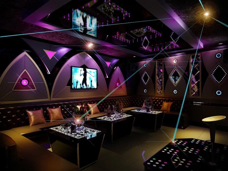 Phòng hát với âm thanh ánh sáng hiện đại tại Diamond KTV - top 8 quán karaoke Hải Phòng