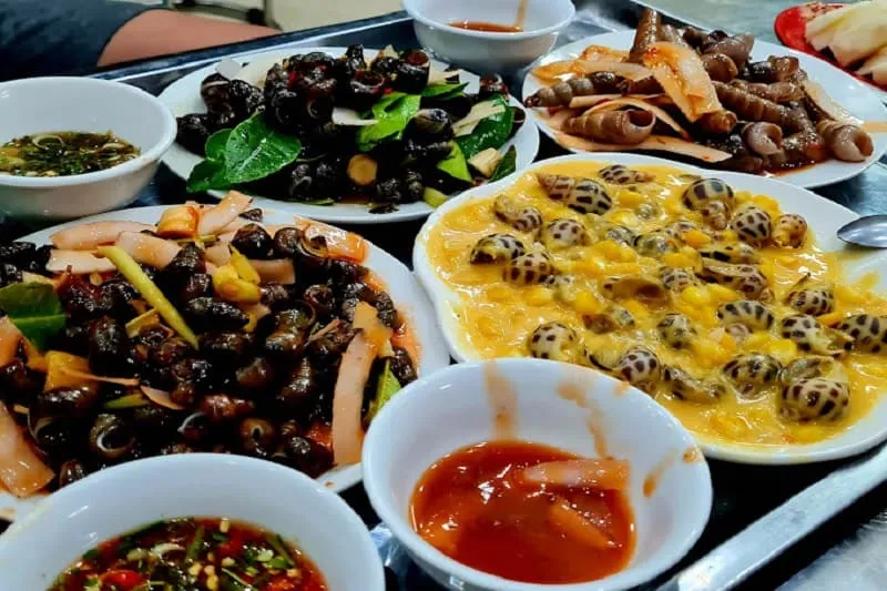 Ốc vườn mơ thiên đường ẩm thực gần Hải An